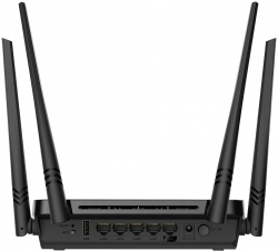 Роутер беспроводной D-Link DIR-825/RU/I1A 10/100/1000BASE-TX/4G ready черный