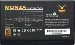 Блок питания Formula ATX 850W MONZA VL-850APB-85 80+ bronze 24+4+4pin APFC 120mm fan 7xSATA RTL