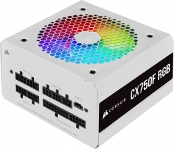 Блок питания Corsair ATX 750W CX750F white 80+ bronze 24+2x4+4 pin APFC 120mm fan 8xSATA Cab Manag RTL