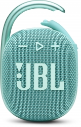 Колонка порт. JBL Clip 4 бирюзовый 5W 1.0 BT 15м 500mAh (JBLCLIP4TEAL)