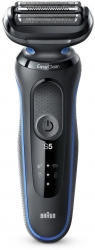 Бритва сетчатая Braun Series 5 50-B1000s реж.эл.:3 питан.:аккум. черный/синий