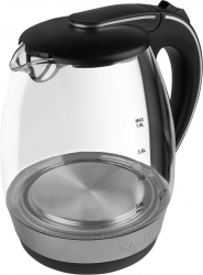Чайник электрический Scarlett SC-EK27G47 1.8л. 2200Вт черный (корпус: стекло)