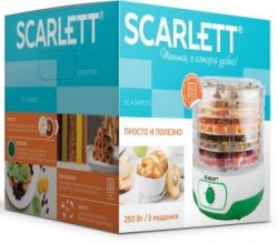 Сушка для фруктов и овощей Scarlett SC-FD421015 5под. 250Вт зеленый