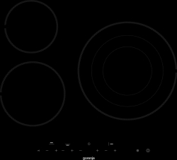 Варочная поверхность Gorenje ECT63ASC черный