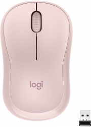 Мышь Logitech Silent M220-ROS розовый беспроводная