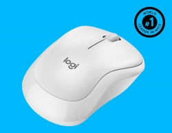 Мышь Logitech Silent M220-OFF белый беспроводная