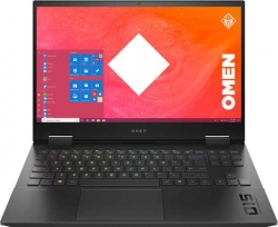 Ноутбук HP Omen 15-ek1017ur Core i7 10750H/16Gb/SSD1Tb/NVIDIA GeForce RTX 3060 6Gb/15.6/IPS/FHD 1920x1080/Free DOS 3.0/black/WiFi/BT/Cam