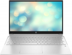 Ноутбук HP Pavilion 15-eg0052ur Core i5 1135G7/8Gb/SSD256Gb/NVIDIA GeForce MX350 2Gb/15.6/IPS/FHD 1920x1080/Free DOS 3.0/silver/WiFi/BT/Cam