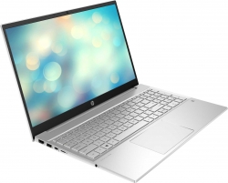 Ноутбук HP Pavilion 15-eg0052ur Core i5 1135G7/8Gb/SSD256Gb/NVIDIA GeForce MX350 2Gb/15.6/IPS/FHD 1920x1080/Free DOS 3.0/silver/WiFi/BT/Cam