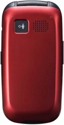 Мобильный телефон Panasonic TU456 красный раскладной 1Sim 2.4 240x320 0.3Mpix GSM900/1800 microSDHC max32Gb