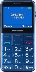 Мобильный телефон Panasonic TU150 синий моноблок 2Sim 2.4 240x320 0.3Mpix GSM900/1800 MP3 FM microSDHC max32Gb