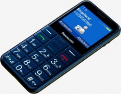 Мобильный телефон Panasonic TU150 синий моноблок 2Sim 2.4 240x320 0.3Mpix GSM900/1800 MP3 FM microSDHC max32Gb