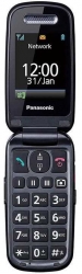 Мобильный телефон Panasonic TU456 синий раскладной 1Sim 2.4 240x320 0.3Mpix GSM900/1800 microSDHC max32Gb