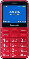 Мобильный телефон Panasonic TU150 красный моноблок 2Sim 2.4 240x320 0.3Mpix GSM900/1800 MP3 FM microSDHC max32Gb