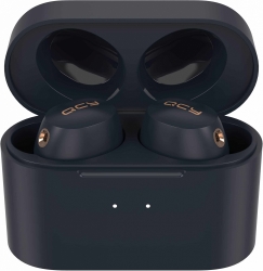 Гарнитура вкладыши QCY HT01 синий беспроводные bluetooth в ушной раковине