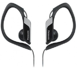 Наушники вкладыши Panasonic RP-HS34E-K 1.2м черный проводные крепление за ухом