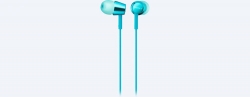 Наушники вкладыши Sony MDR-EX155 1.2м голубой проводные в ушной раковине (MDREX155L.E)