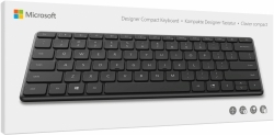 Клавиатура Microsoft Designer Compact Keyboard черный беспроводная BT slim