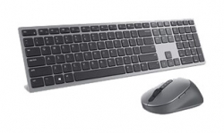 Клавиатура + мышь Dell KM7321W серый беспроводная