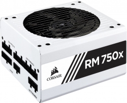 Блок питания Corsair ATX 750W RM750X WHITE 80+ gold 24+2x4+4 pin APFC 135mm fan 9xSATA Cab Manag RTL