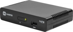 Ресивер DVB-T2 Harper HDT2-1108 черный