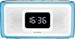 Радиоприемник настольный Telefunken TF-1705UB голубой/белый SD