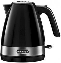 Чайник электрический Delonghi KBLA2001.BK 1.7л. 2000Вт черный глянец (корпус: пластик)