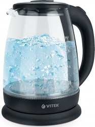 Чайник электрический Vitek 7075-VT 1.7л. 1850Вт прозрачный (корпус: стекло)