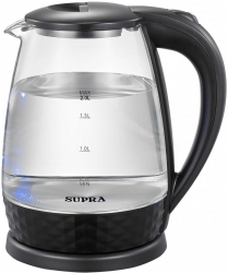 Чайник электрический Supra KES-2020G 1.8л. 1500Вт черный (корпус: стекло)