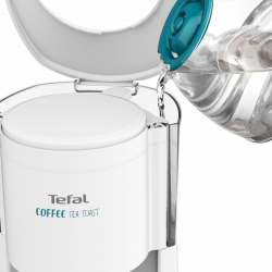 Кофеварка капельная Tefal CM272132 1000Вт серебристый/черный