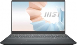 Ноутбук MSI Modern 14 B11SBU-488RU Core i7 1165G7/16Gb/SSD512Gb/NVIDIA GeForce MX450 2Gb/14/IPS/FHD 1920x1080/Windows 10/grey/WiFi/BT/Cam