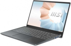 Ноутбук MSI Modern 14 B11SBU-488RU Core i7 1165G7/16Gb/SSD512Gb/NVIDIA GeForce MX450 2Gb/14/IPS/FHD 1920x1080/Windows 10/grey/WiFi/BT/Cam