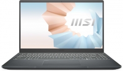 Ноутбук MSI Modern 14 B11MOU-452RU Core i5 1135G7/8Gb/SSD512Gb/Intel Iris Xe graphics/14/IPS/FHD 1920x1080/Windows 10/dk.grey/WiFi/BT/Cam