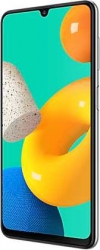 Смартфон Samsung SM-M325F Galaxy M32 128Gb 6Gb белый моноблок 3G 4G 2Sim 6.4 1080x2400 Android 11 64Mpix 802.11 a/b/g/n/ac NFC GPS GSM900/1800 GSM1