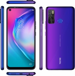 Смартфон Tecno Camon 15 64Gb 4Gb пурпурный моноблок 3G 4G 2Sim 6.6 720x1600 Android 10 48Mpix 802.11 a/b/g/n/ac GPS GSM900/1800 GSM1900 MP3 microSD