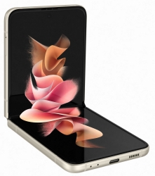 Смартфон Samsung SM-F711B Galaxy Z Flip3 256Gb 8Gb бежевый раскладной 3G 4G 2Sim 6.7 1080x2640 Android 11 12Mpix 802.11 a/b/g/n/ac NFC GPS GSM900/1