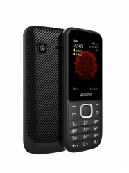 Мобильный телефон Digma C240 Linx 32Mb черный/серый моноблок 2Sim 2.4 240x320 0.08Mpix GSM900/1800 FM microSD max16Gb