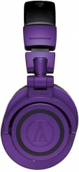 Гарнитура мониторные Audio-Technica ATH-M50XBTPB фиолетовый матовый беспроводные bluetooth оголовье (80001237)