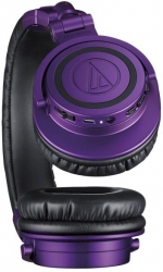 Гарнитура мониторные Audio-Technica ATH-M50XBTPB фиолетовый матовый беспроводные bluetooth оголовье (80001237)