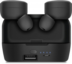 Гарнитура вкладыши Defender Twins 639 черный bluetooth