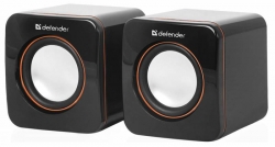 Колонки Defender SPK-530 2.0 черный/оранжевый 4Вт портативные