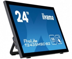 Монитор Iiyama 23.6 ProLite T2435MSC-B2 черный VA LED 8ms 16:9 DVI HDMI M/M Cam матовая 250cd 178гр/178гр 1920x1080 D-Sub DisplayPort FHD USB Touch