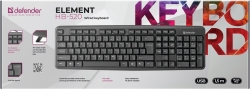 Клавиатура Defender Element HB-520 PS/2 RU черный PS/2