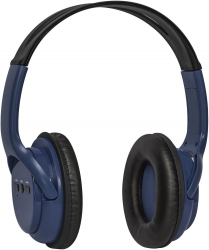 Наушники с микрофоном Defender FreeMotion B520 синий/черный накладные BT оголовье (63522)