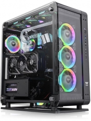 Корпус Thermaltake Core P6 TG черный без БП ATX 18x120mm 12x140mm 2xUSB2.0 2xUSB3.0 audio bott PSU