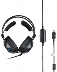 Наушники с микрофоном Oklic HS-L830G черный 2.1м мониторные оголовье GH-X17