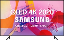 Телевизор QLED Samsung 85 QE85Q60TAUXRU Q черный/Ultra HD/50Hz/DVB-T2/DVB-C/DVB-S2/USB/WiFi/Smart TV RUS