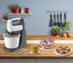 Миксер стационарный Moulinex HM464110 белый/черный