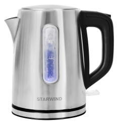 Чайник электрический Starwind SKS3091 серебристый/черный