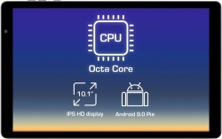 Планшет Prestigio Grace 4791 4G Octa SC9863 (1.6) 8C/RAM2Gb/ROM16Gb 10.1 IPS 1280x800/3G/4G/Android 9.0/темно-серый/2Mpix/0.3Mpix/BT/GPS/WiFi/Touch